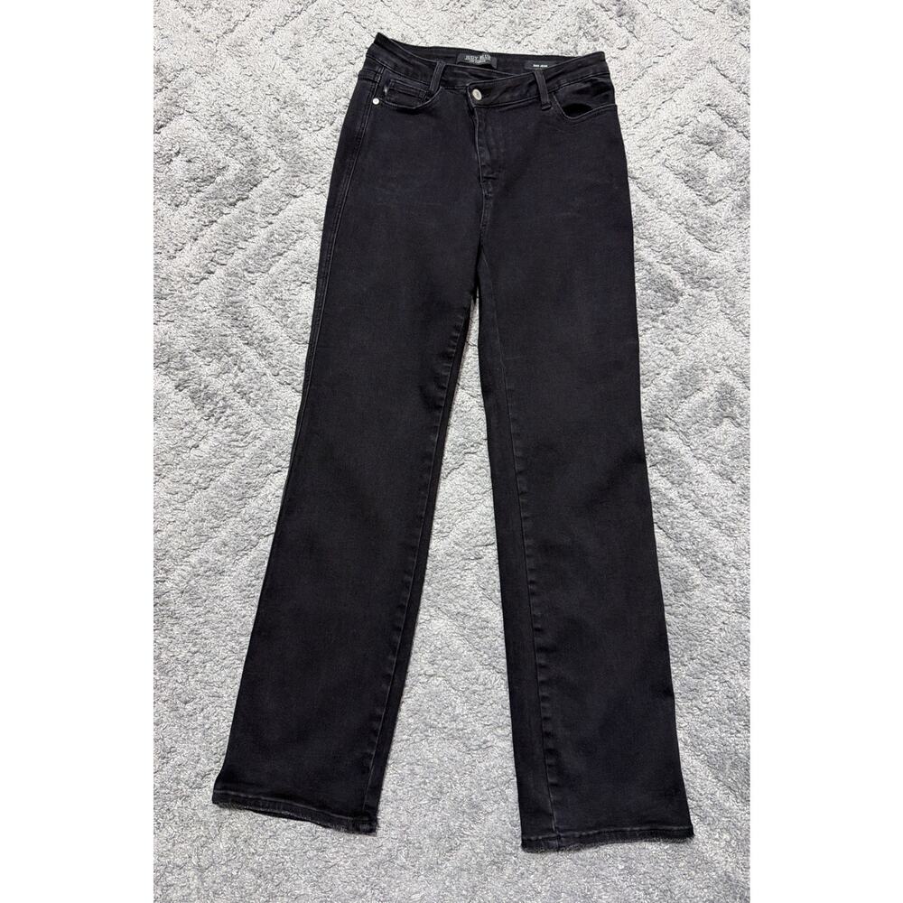 Judy Blue Dad Jeans Women’s 5/27 Black Cross Over High Rise